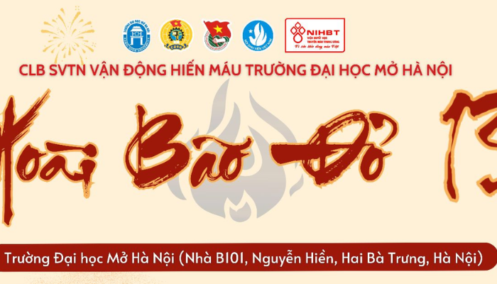 [HN] Ngày Hội Hiến Máu \"Hoài Bão Đỏ 13\" 2025 (Miễn Phí Tham Dự)