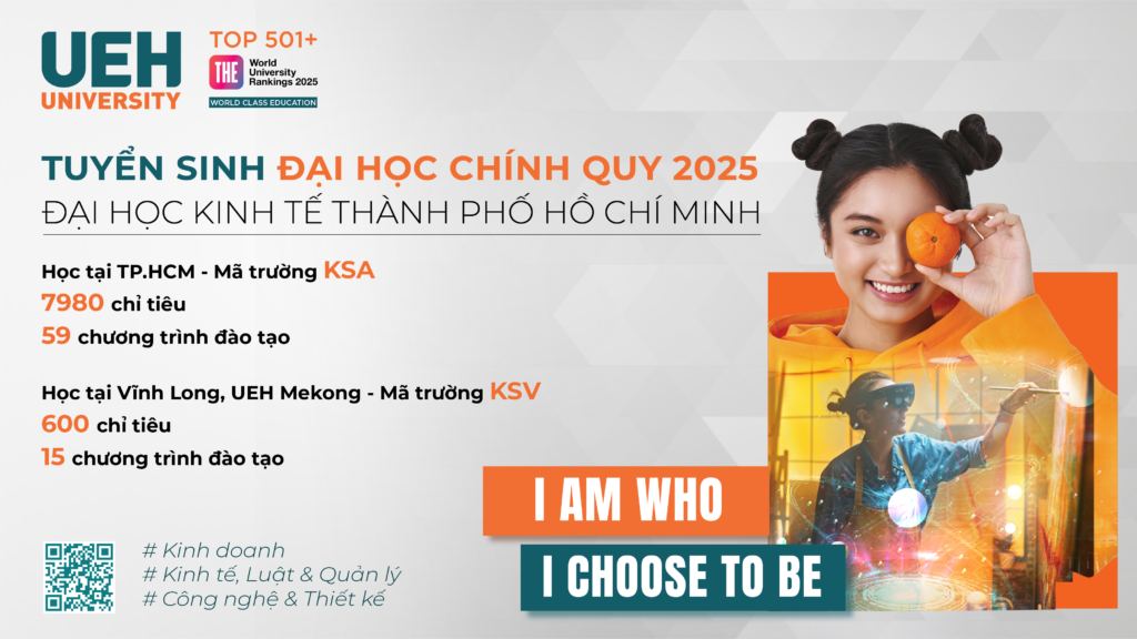 UEH CHÍNH THỨC KHỞI ĐỘNG MÙA TUYỂN SINH ĐẠI HỌC CHÍNH QUY 2025: Phương thức mới, Nhiều ngành mới hấp dẫn, Cơ hội “du học” Đại học Top 501+ thế giới tại Việt Nam Main Logo