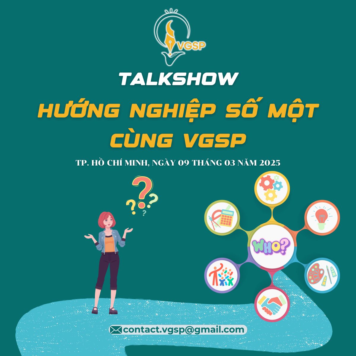 [Online] Lần Đầu Tiên Tại VGSP: Talkshow Hướng Nghiệp – Học Hỏi & Kết Nối! 2025 (Miễn Phí Tham Dự) Main Logo